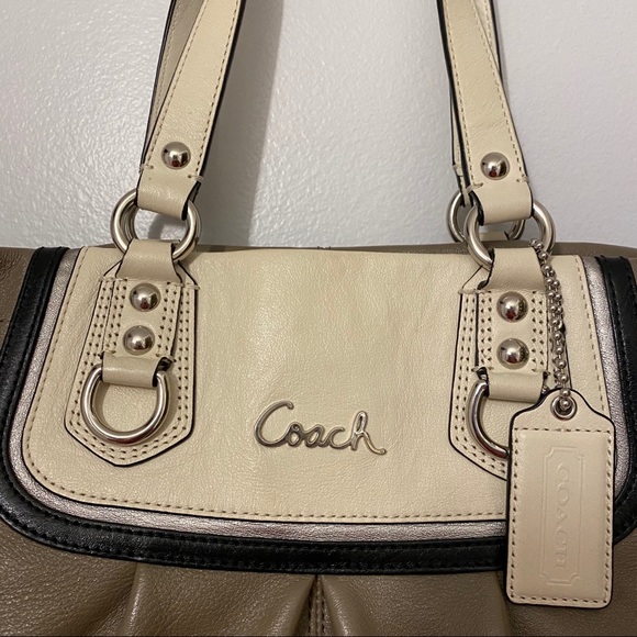 COACH VINTAGE LEATHER HANDBAG PURSE - Picture 8 of 12
